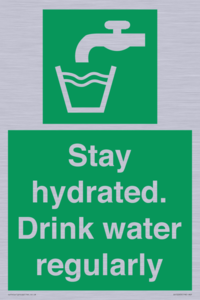 Stay hydrated. Drink water regularly 